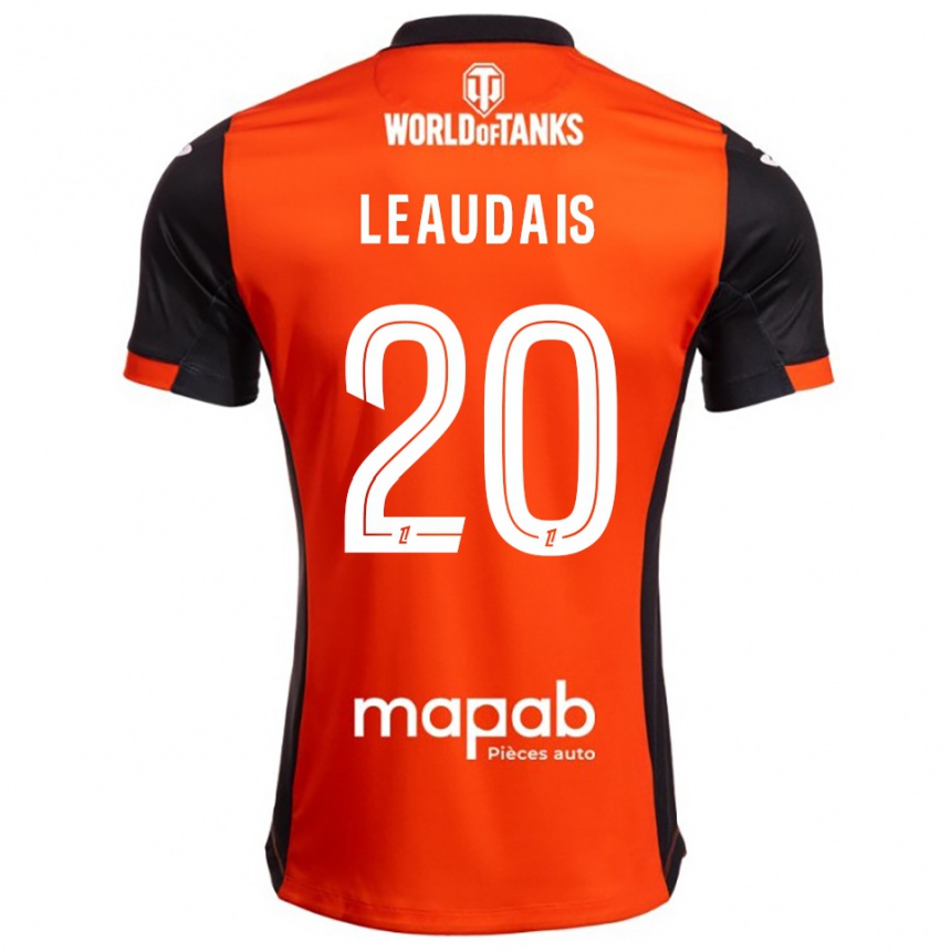ילדים כדורגל Lucas Leaudais #20 שחור כתום ג'רזי ביתית 2025/26