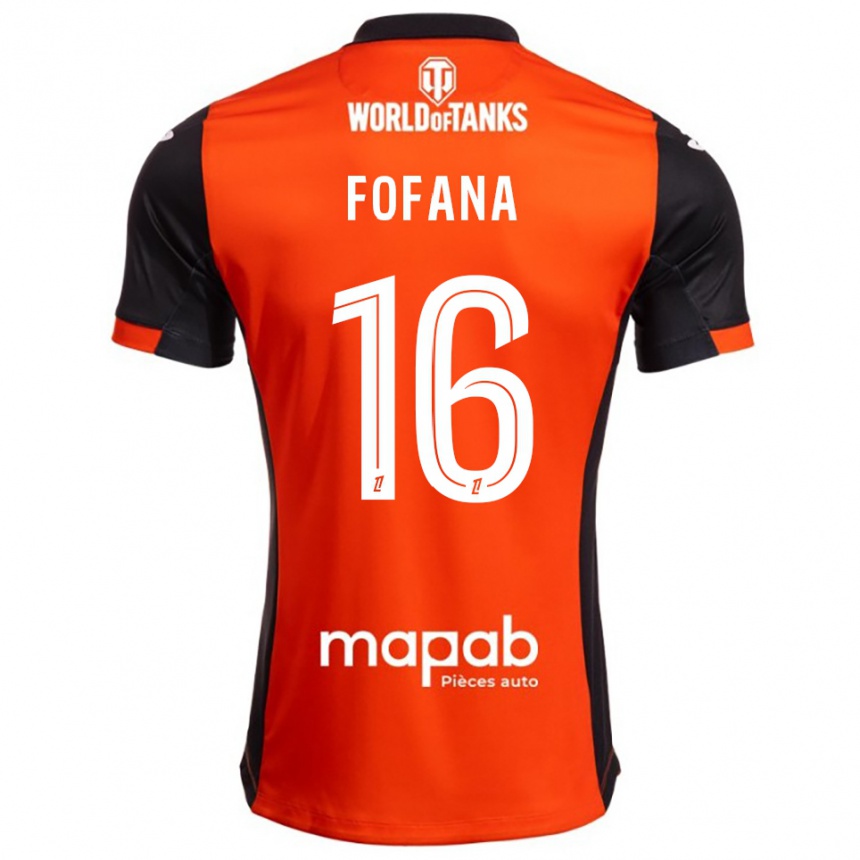 ילדים כדורגל Bahliseny Fofana #16 שחור כתום ג'רזי ביתית 2025/26