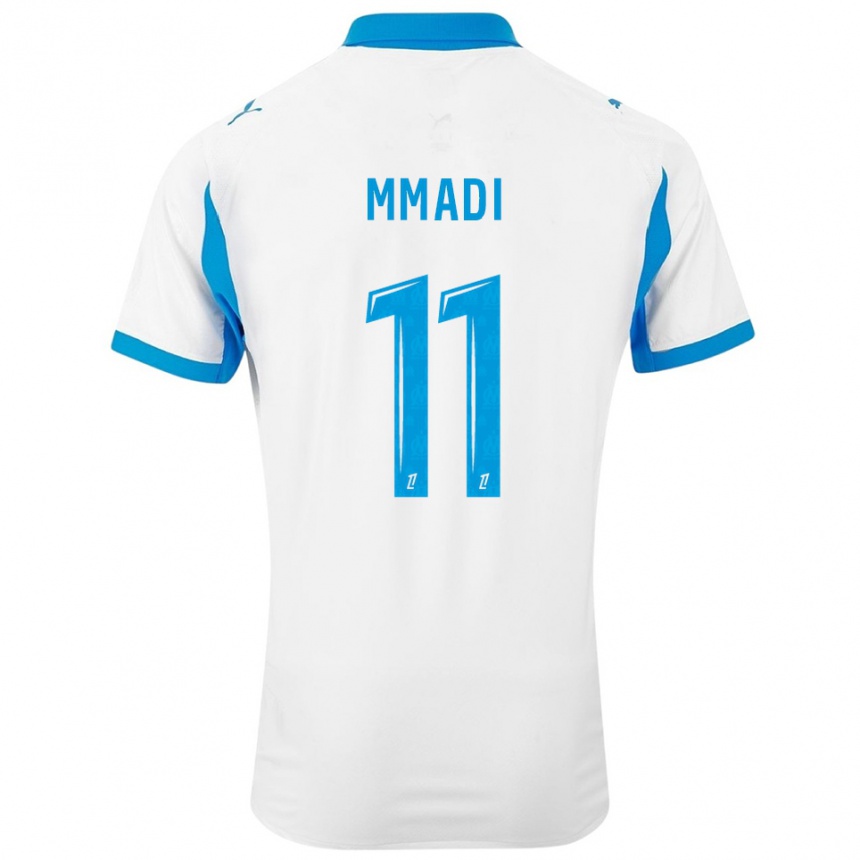 ילדים כדורגל Tadjidine Mmadi #11 לבן תכלת ג'רזי ביתית 2025/26