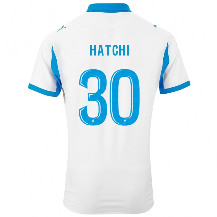ילדים כדורגל Anaïs Hatchi #30 לבן תכלת ג'רזי ביתית 2025/26