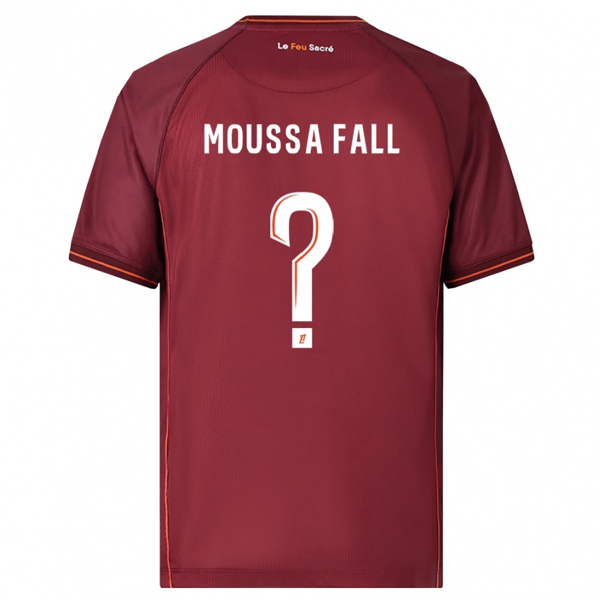 ילדים כדורגל פאפה מוסה פאל #0 בורדו לבן ג'רזי ביתית 2025/26 ילדים כדורגל פאפה מוסה פאל #0 בורדו לבן ג'רזי ביתית 2025/26