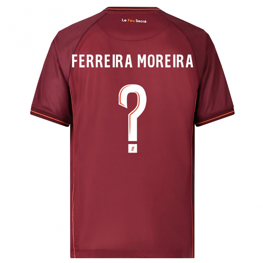ילדים כדורגל Ruben Ferreira Moreira #0 בורדו לבן ג'רזי ביתית 2025/26