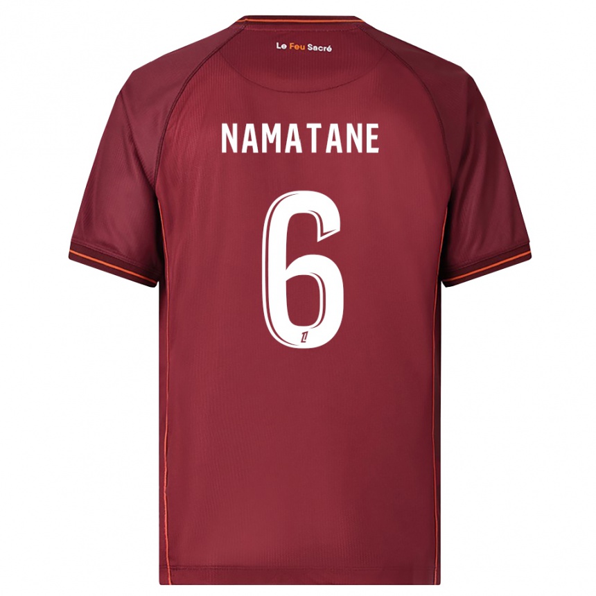 ילדים כדורגל Joseph Namatane #6 בורדו לבן ג'רזי ביתית 2025/26