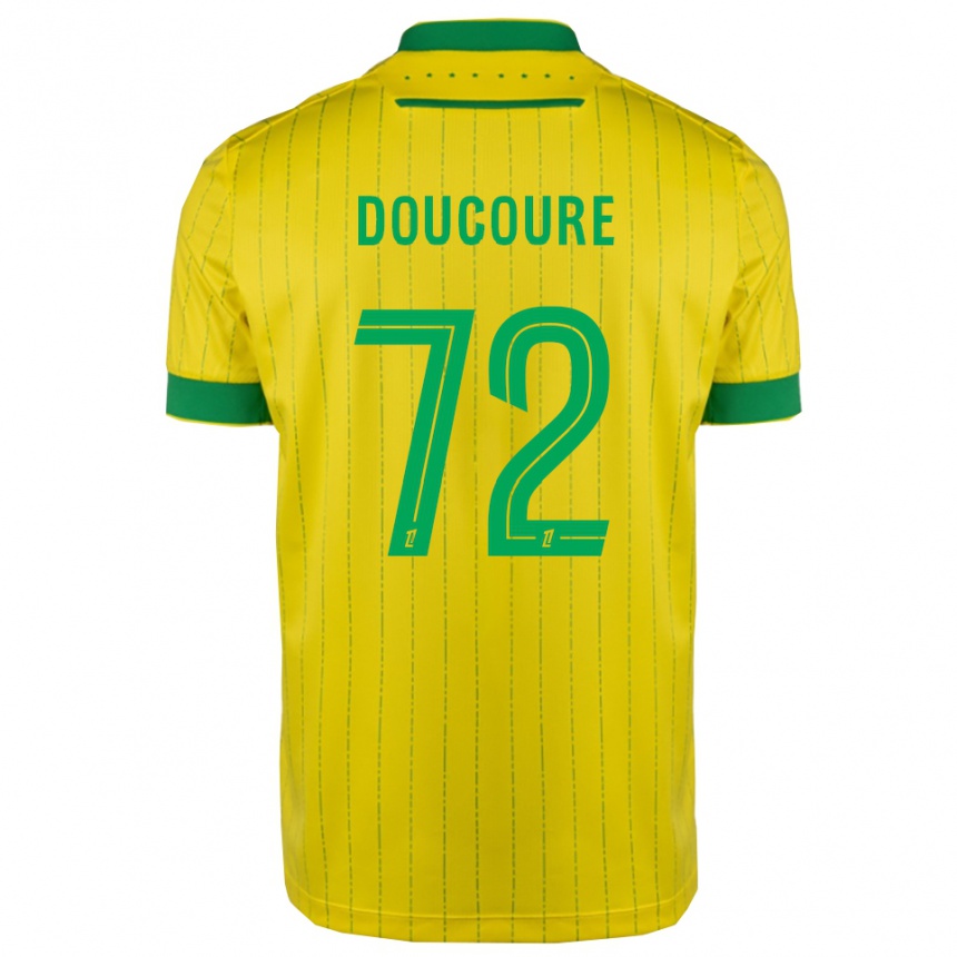 ילדים כדורגל Sekou Doucoure #72 צהוב ירוק ג'רזי ביתית 2025/26