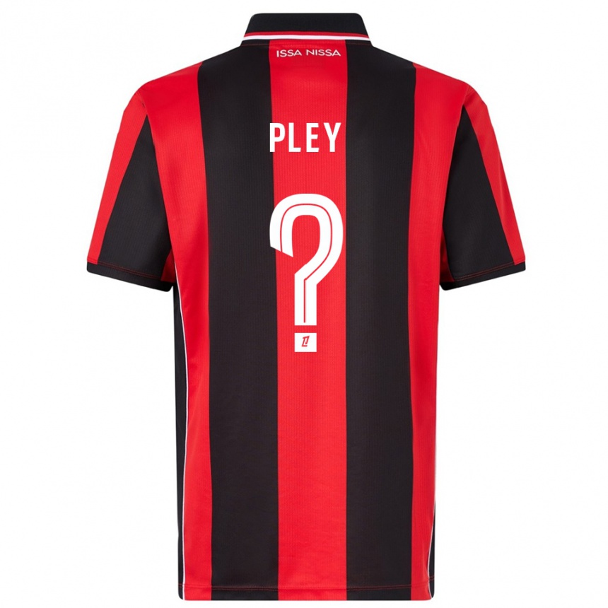 ילדים כדורגל Lenny Pley #0 אדום שחור ג'רזי ביתית 2025/26
