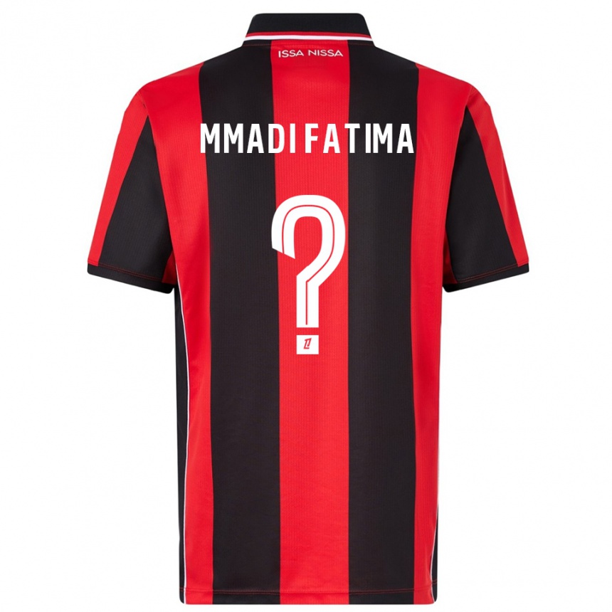 ילדים כדורגל Ismael Mmadi Fatima #0 אדום שחור ג'רזי ביתית 2025/26