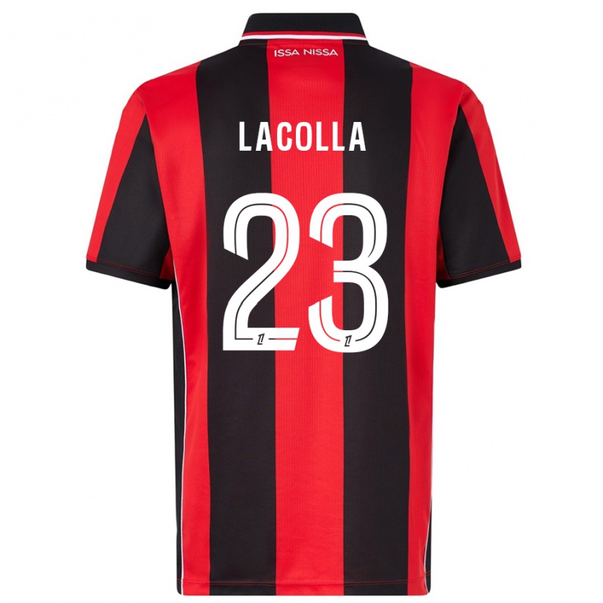 ילדים כדורגל Mellie Lacolla #23 אדום שחור ג'רזי ביתית 2025/26