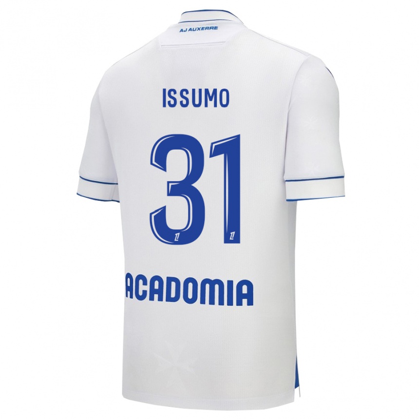 ילדים כדורגל Aaron Issumo #31 לבן כחול ג'רזי ביתית 2025/26