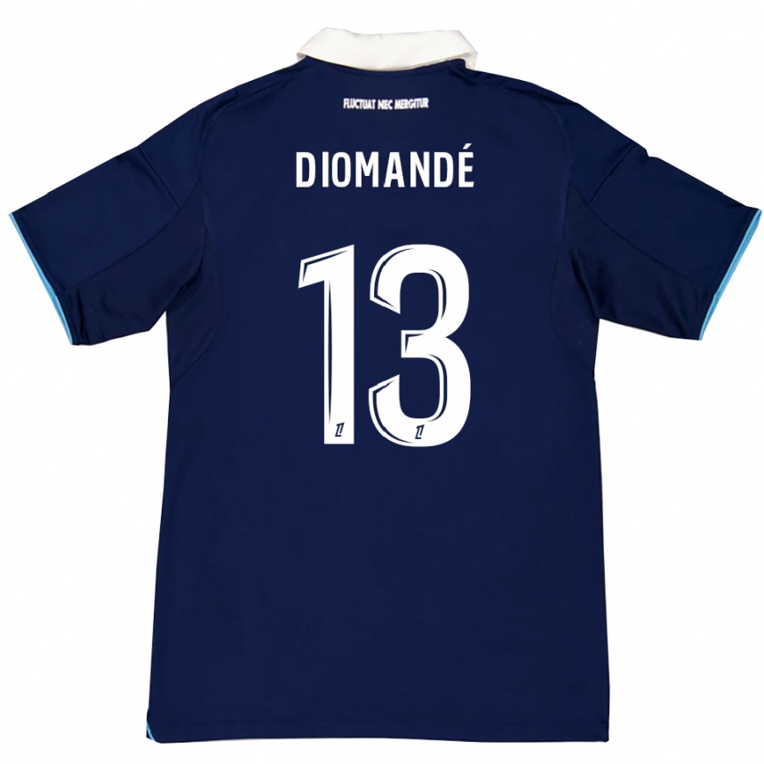 ילדים כדורגל Vassancy Diomandé #13 כחול כהה לבן ג'רזי ביתית 2025/26