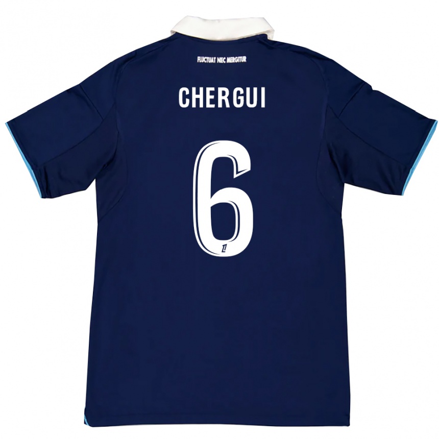 ילדים כדורגל סמיר צ'רגי #6 כחול כהה לבן ג'רזי ביתית 2025/26
