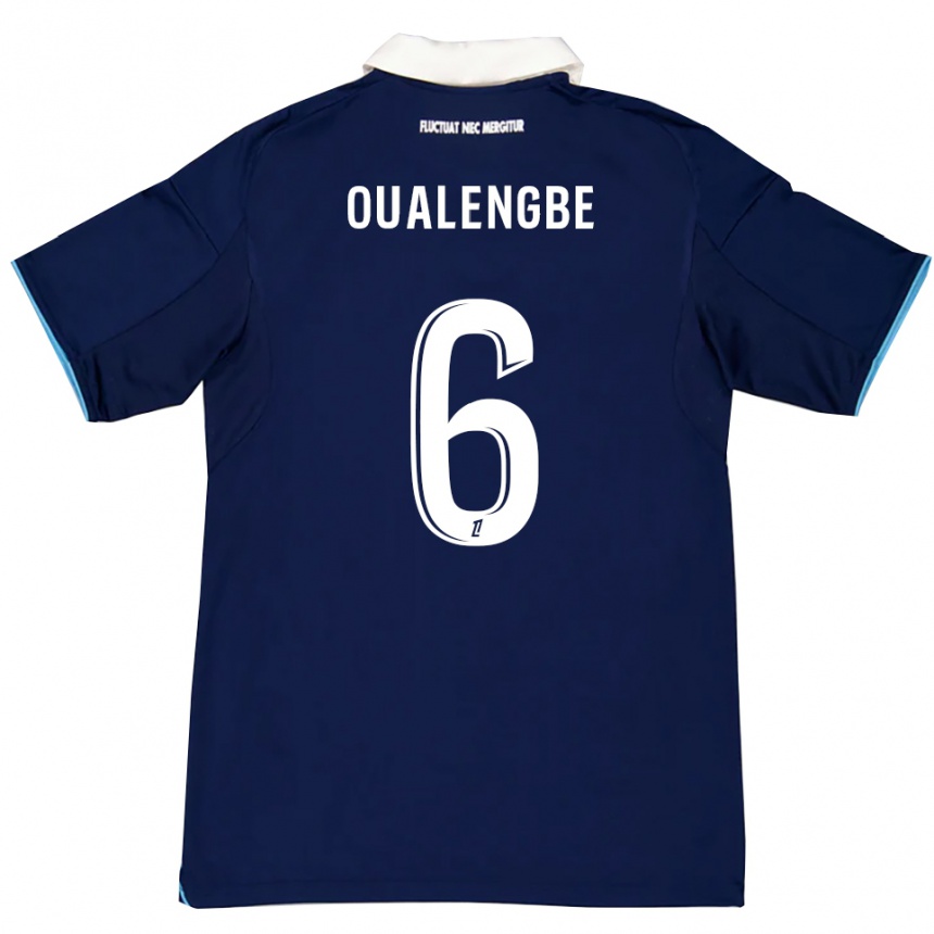 ילדים כדורגל Gabriel Oualengbe #6 כחול כהה לבן ג'רזי ביתית 2025/26