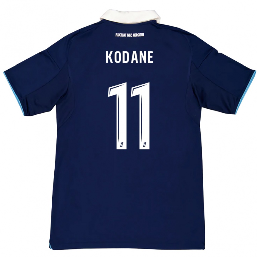 ילדים כדורגל Lionel Kodane #11 כחול כהה לבן ג'רזי ביתית 2025/26
