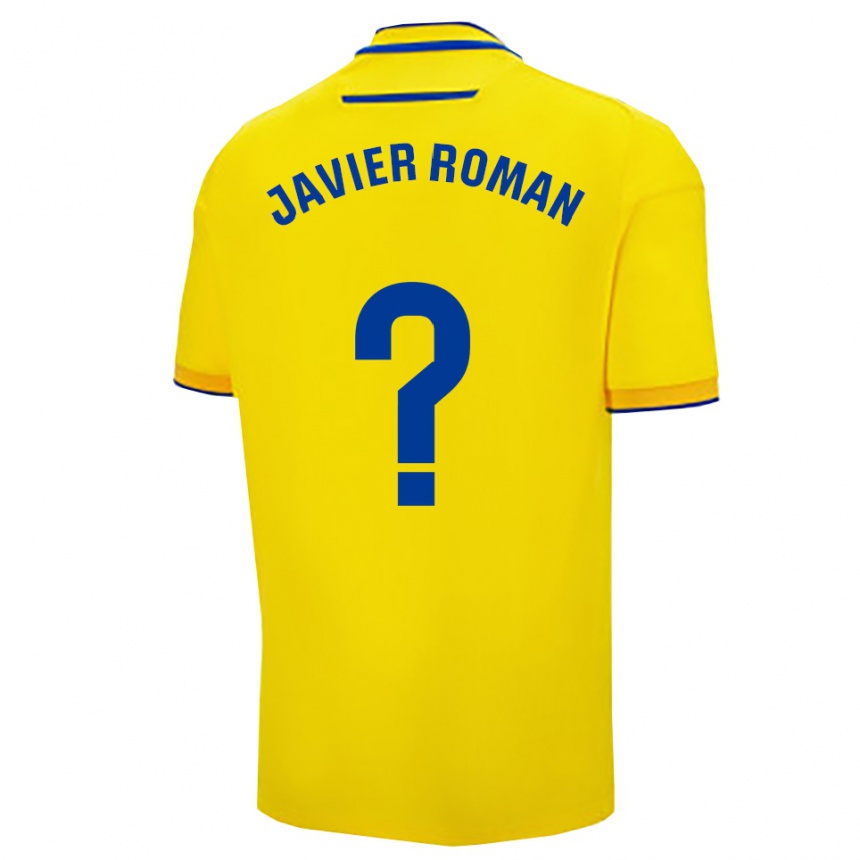 ילדים כדורגל חוסה חאבייר רומן #0 צהוב נייבי ג'רזי ביתית 2025/26