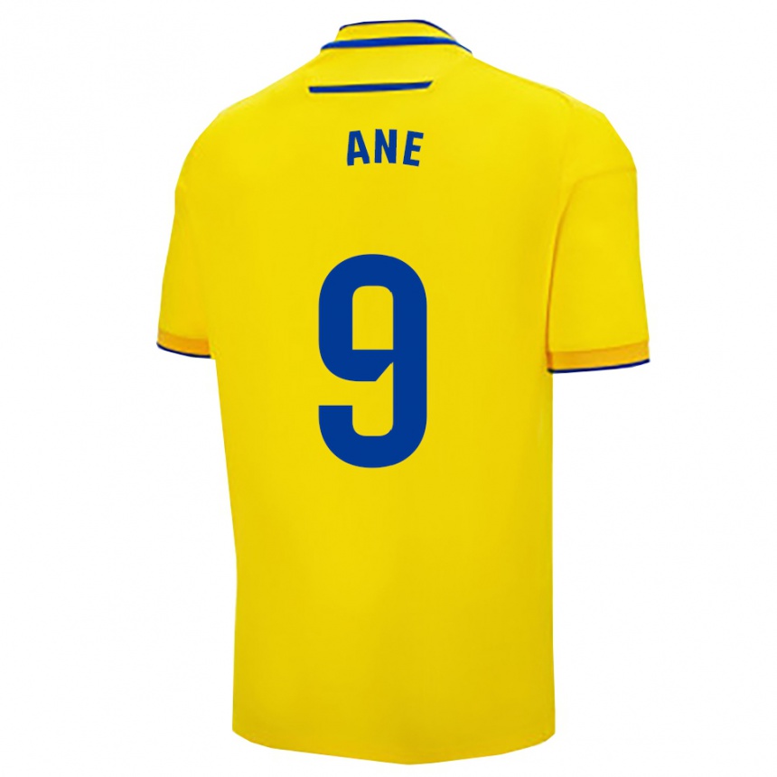 ילדים כדורגל אן לופז דה הרדיה אלסליי #9 צהוב נייבי ג'רזי ביתית 2025/26