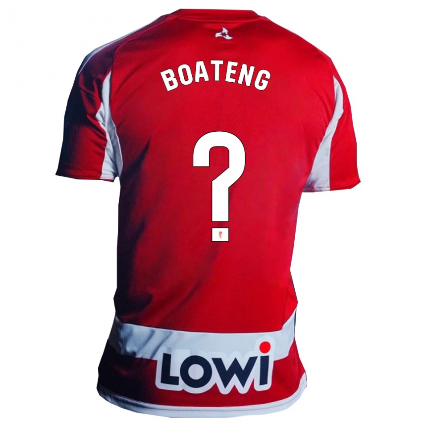 ילדים כדורגל Robin Boateng #0 אדום לבן ג'רזי ביתית 2025/26