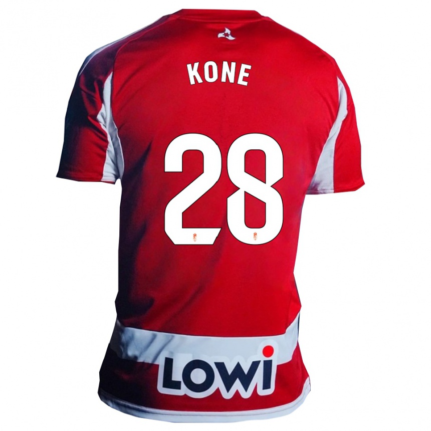 ילדים כדורגל Abdoulaye Kone #28 אדום לבן ג'רזי ביתית 2025/26