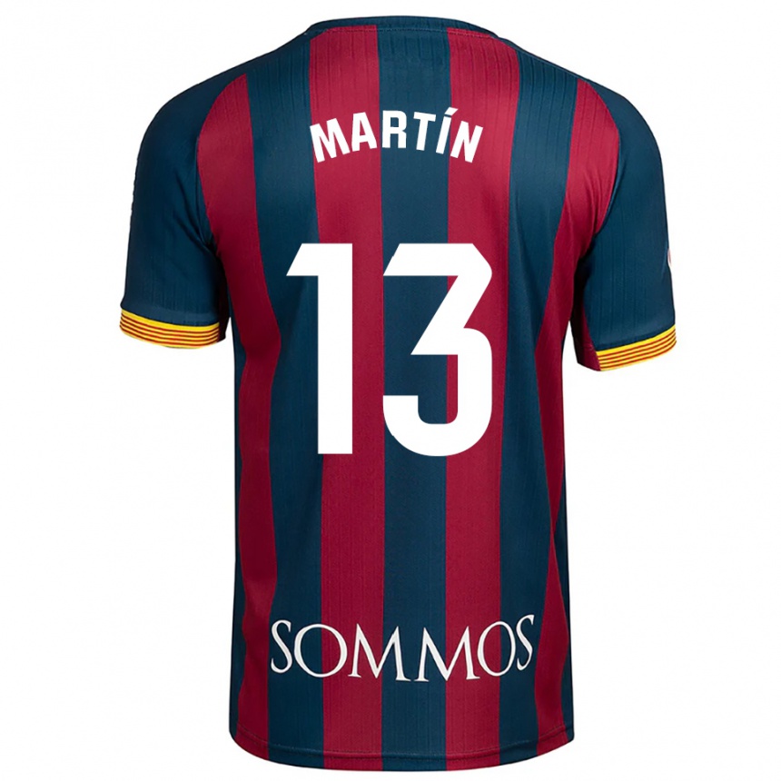 ילדים כדורגל Dani Martín #13 כחול נייבי אדום ג'רזי ביתית 2025/26