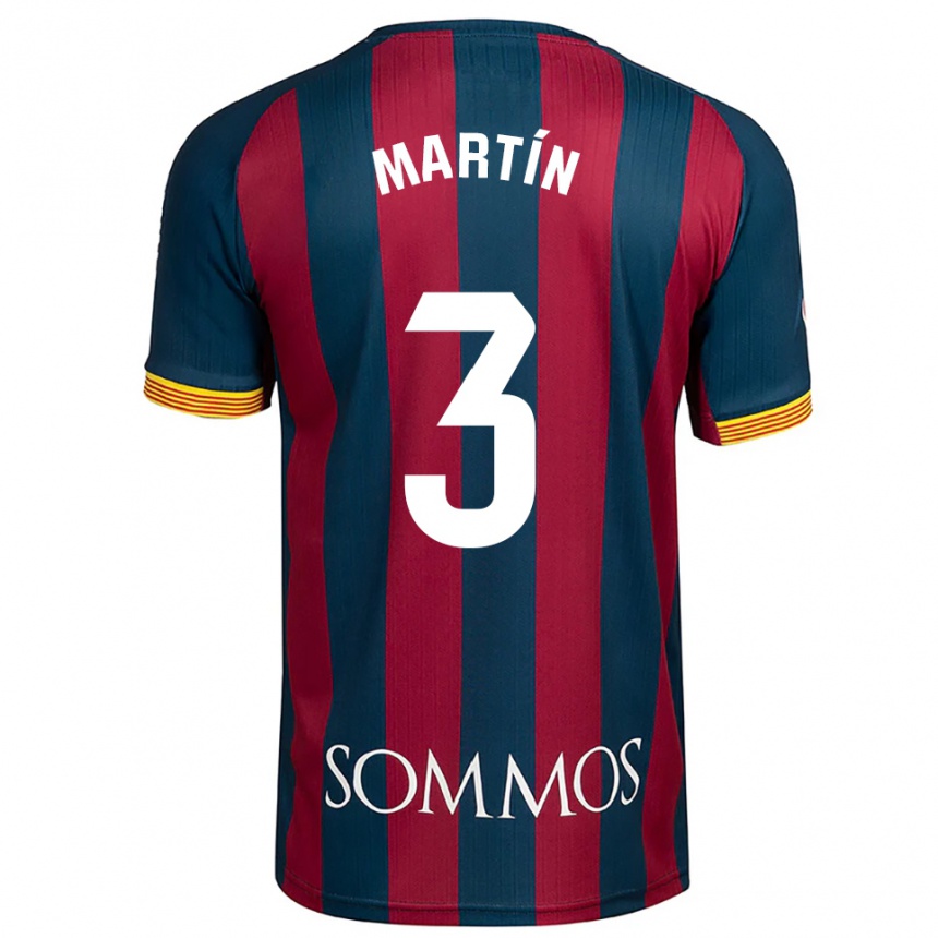 ילדים כדורגל Jordi Martín #3 כחול נייבי אדום ג'רזי ביתית 2025/26