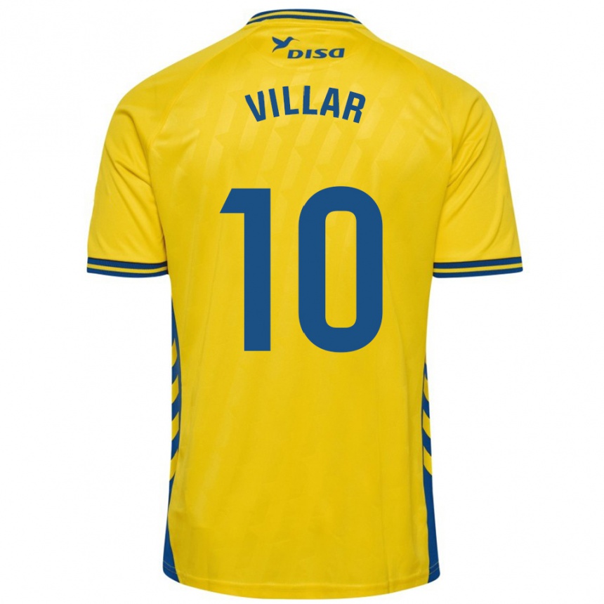 ילדים כדורגל Andy Villar #10 צהוב כחול ג'רזי ביתית 2025/26