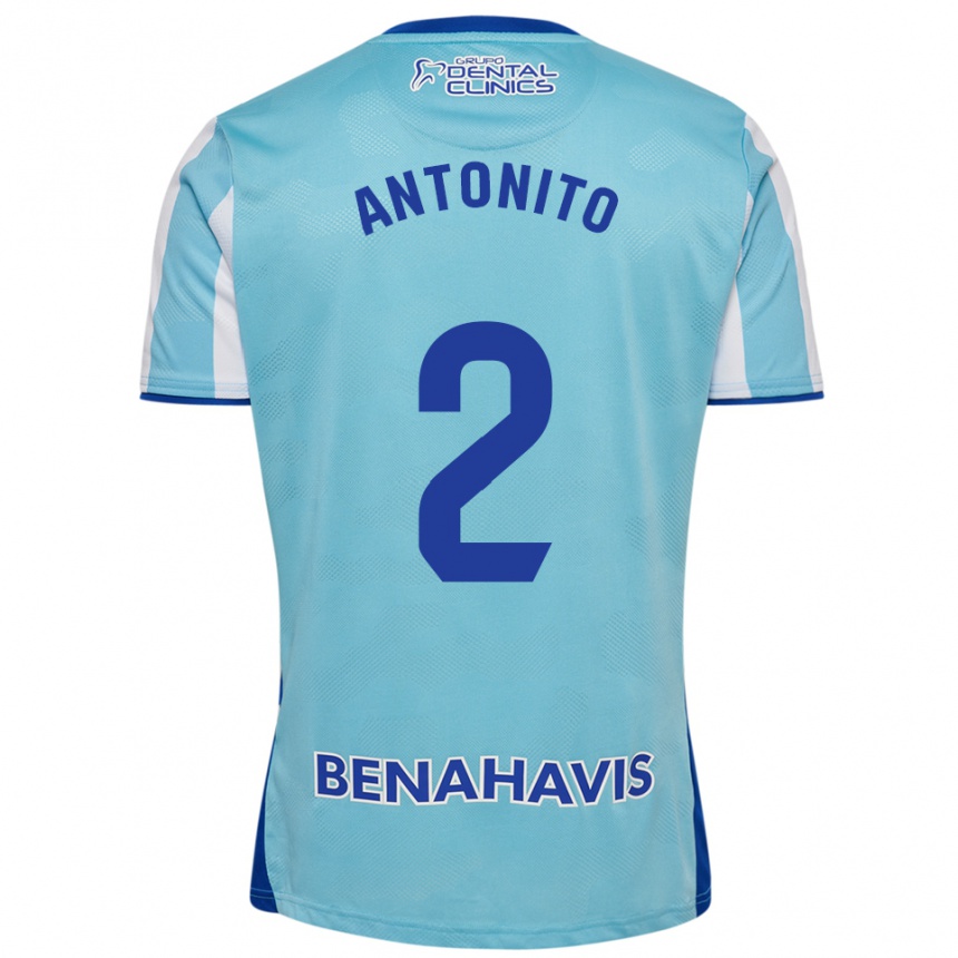 ילדים כדורגל אנטוניטו #2 תכלת לבן ג'רזי ביתית 2025/26