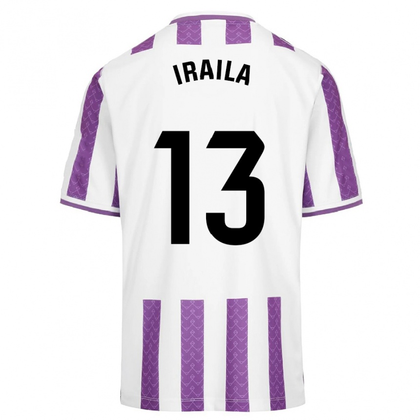 ילדים כדורגל Iraila Rivera Simón #13 סגול לבן ג'רזי ביתית 2025/26