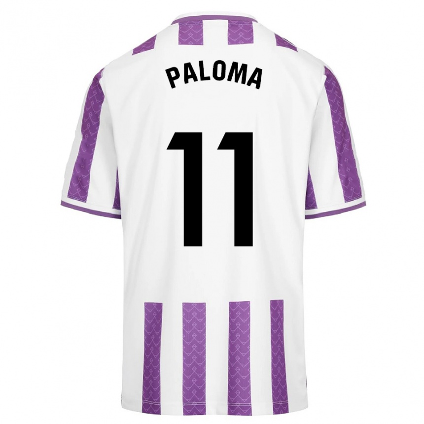 ילדים כדורגל Paloma Gonzalez #11 סגול לבן ג'רזי ביתית 2025/26