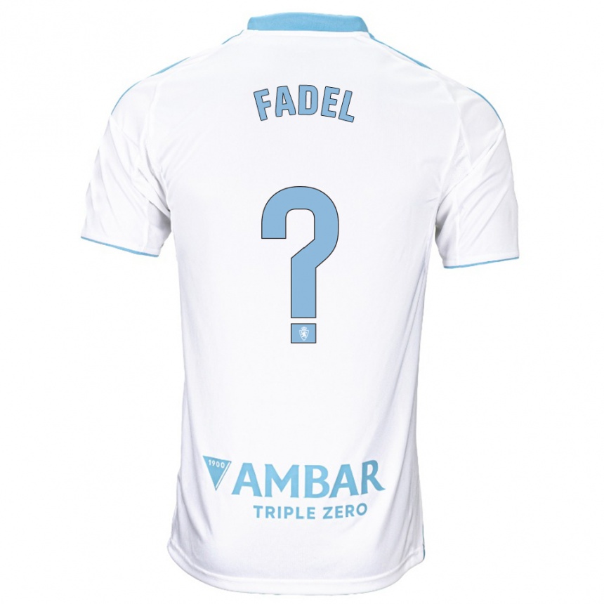 ילדים כדורגל Ismael Fadel #0 לבן תכלת ג'רזי ביתית 2025/26