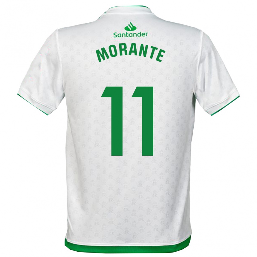 ילדים כדורגל Alejandro Morante #11 ירוק לבן ג'רזי ביתית 2025/26