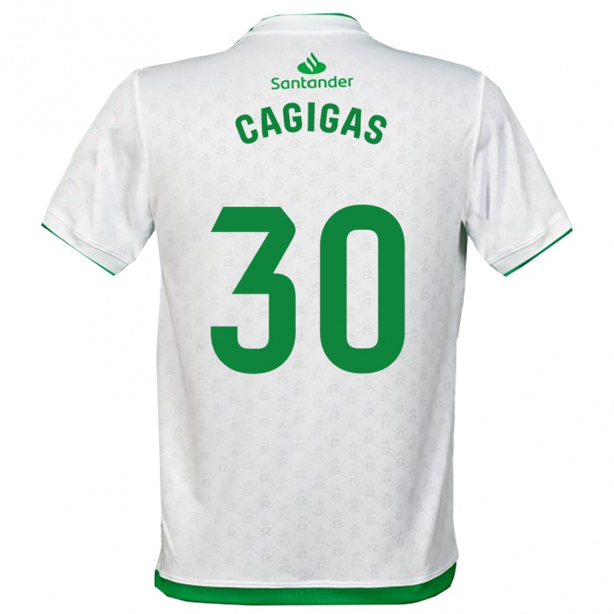 ילדים כדורגל Iván Cagigas #30 ירוק לבן ג'רזי ביתית 2025/26