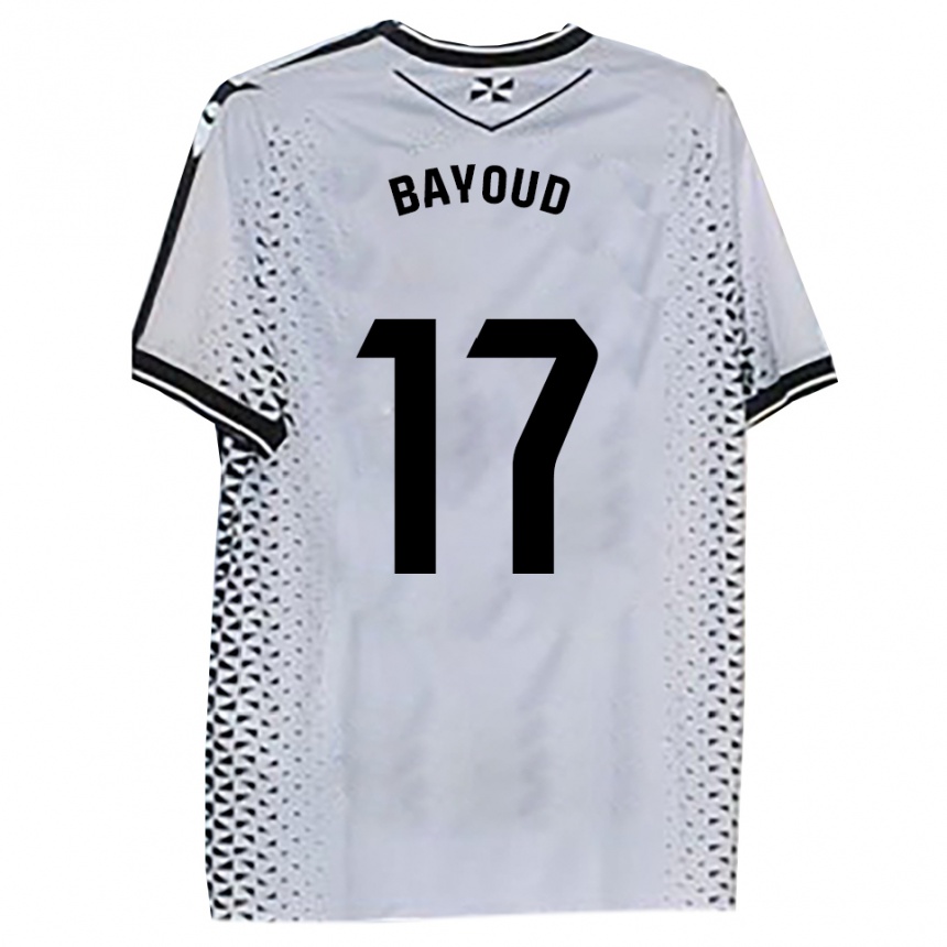 ילדים כדורגל טאופק באיוד מוחמד #17 לבן שחור ג'רזי ביתית 2025/26