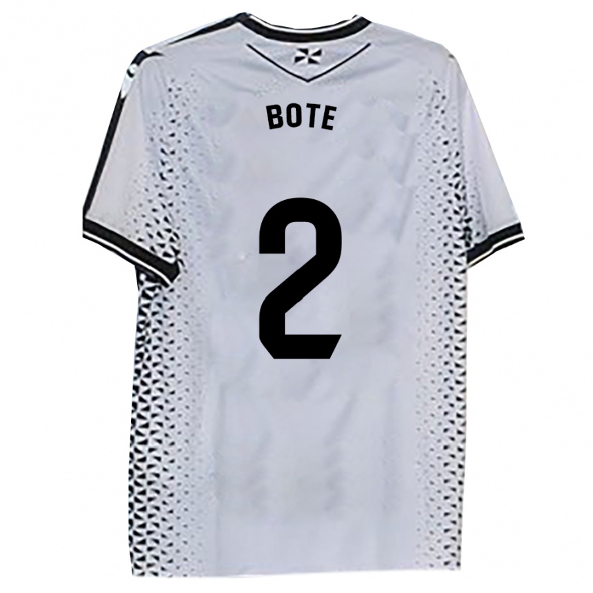 ילדים כדורגל חורחה בוטה ארויו #2 לבן שחור ג'רזי ביתית 2025/26