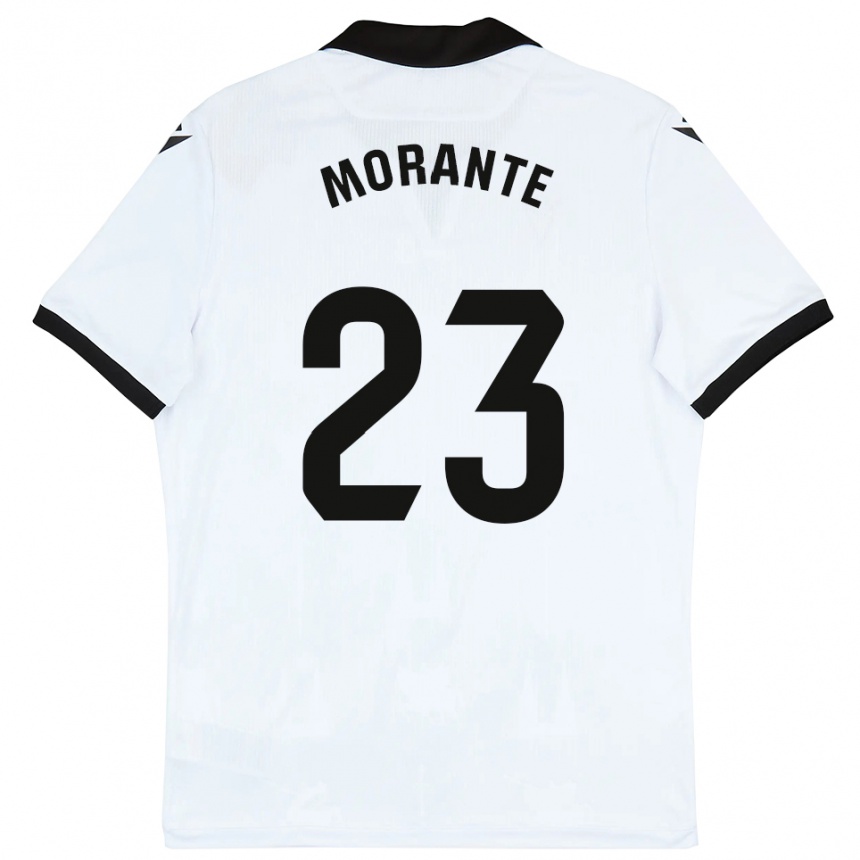 ילדים כדורגל איבן מוראנטה רואיס #23 לבן שחור ג'רזי ביתית 2025/26