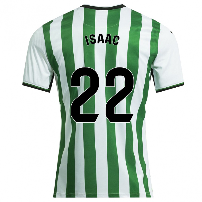 ילדים כדורגל קרלוס איסק מוניוס #22 לבן ירוק ג'רזי ביתית 2025/26