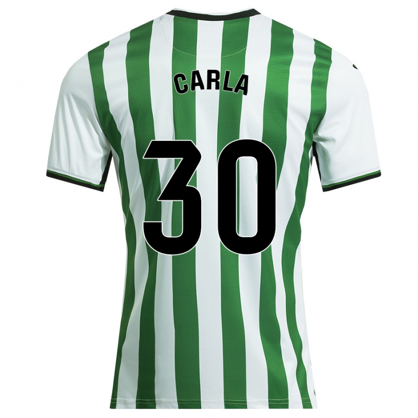ילדים כדורגל Carla Rojas Noguera #30 לבן ירוק ג'רזי ביתית 2025/26