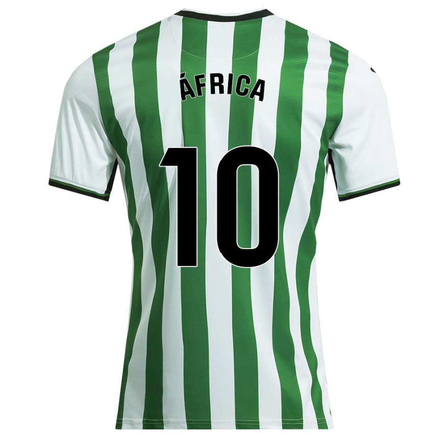 ילדים כדורגל África Roldán Ramirez #10 לבן ירוק ג'רזי ביתית 2025/26