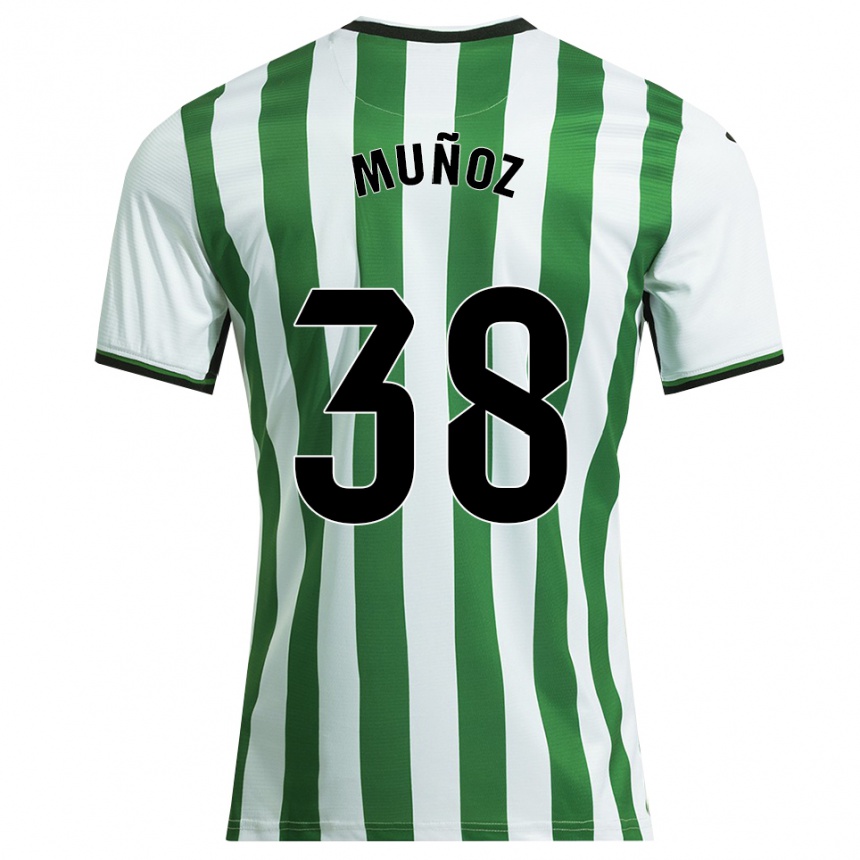 ילדים כדורגל Pablo Muñoz #38 לבן ירוק ג'רזי ביתית 2025/26