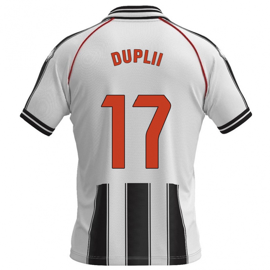 ילדים כדורגל Daniil Duplii #17 לבן שחור ג'רזי ביתית 2025/26