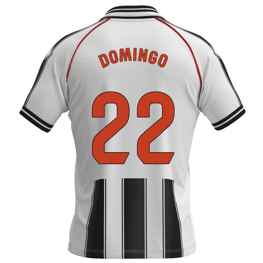 ילדים כדורגל Jorge Domingo #22 לבן שחור ג'רזי ביתית 2025/26