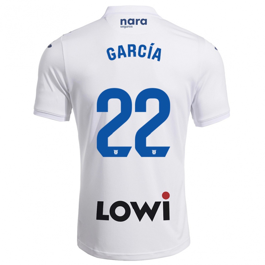 ילדים כדורגל Hugo García #22 לבן נייבי ג'רזי ביתית 2025/26