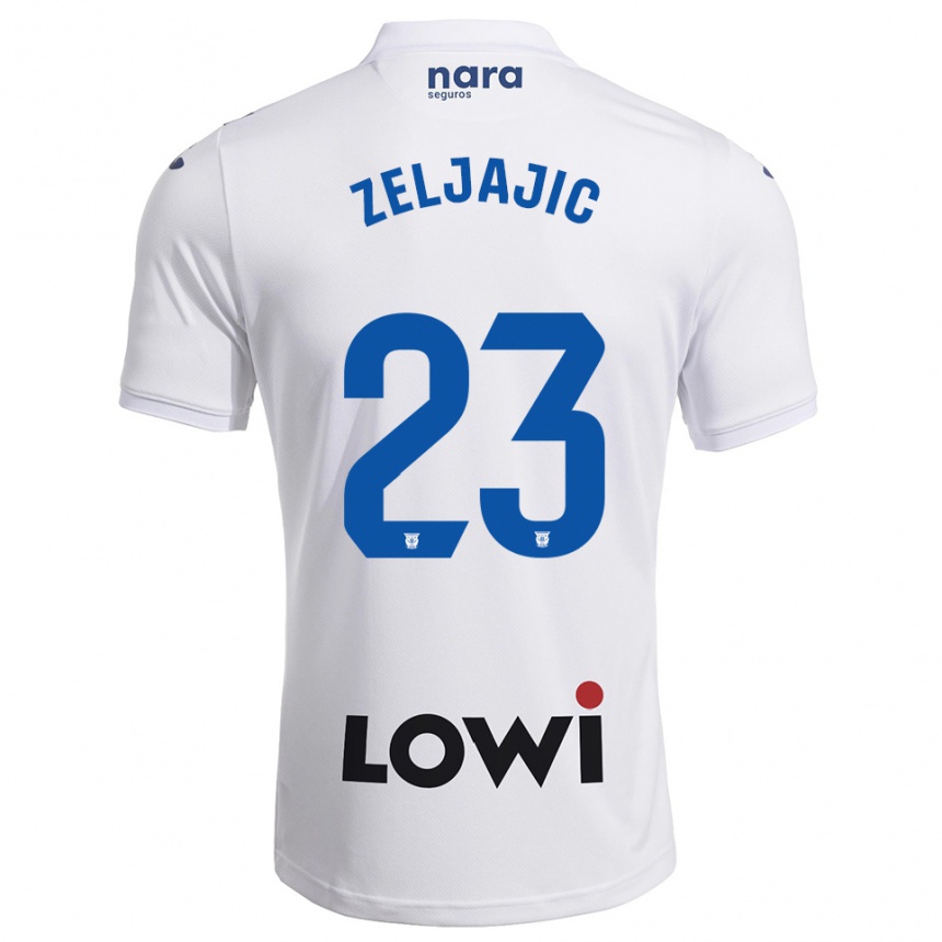 ילדים כדורגל Stanislav Zeljajic #23 לבן נייבי ג'רזי ביתית 2025/26