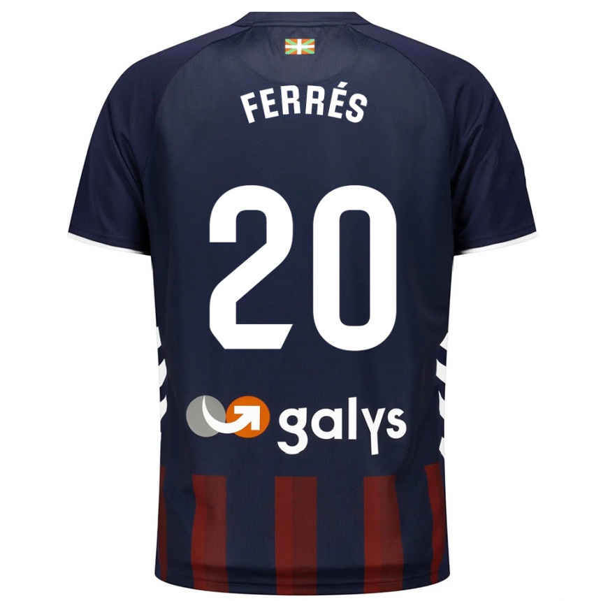 ילדים כדורגל Llorenç Ferrés #20 כחול נייבי אדום ג'רזי ביתית 2025/26