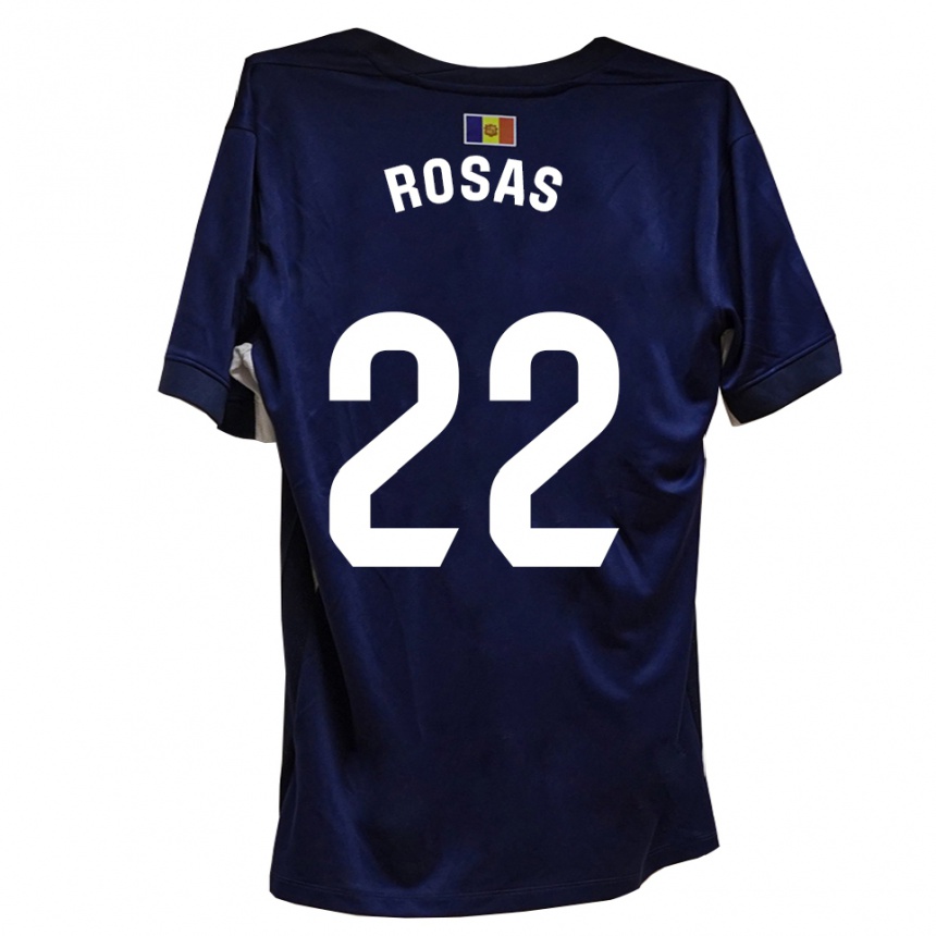 ילדים כדורגל אלברט רוסאס #22 כחול לבן ג'רזי ביתית 2025/26