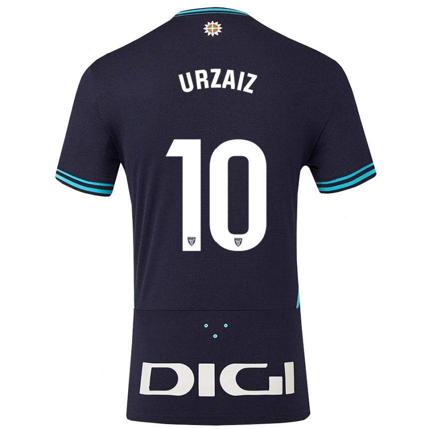 ילדים כדורגל Unax Urzaiz #10 כחול נייבי תכלת הרחק ג'רזי 2025/26