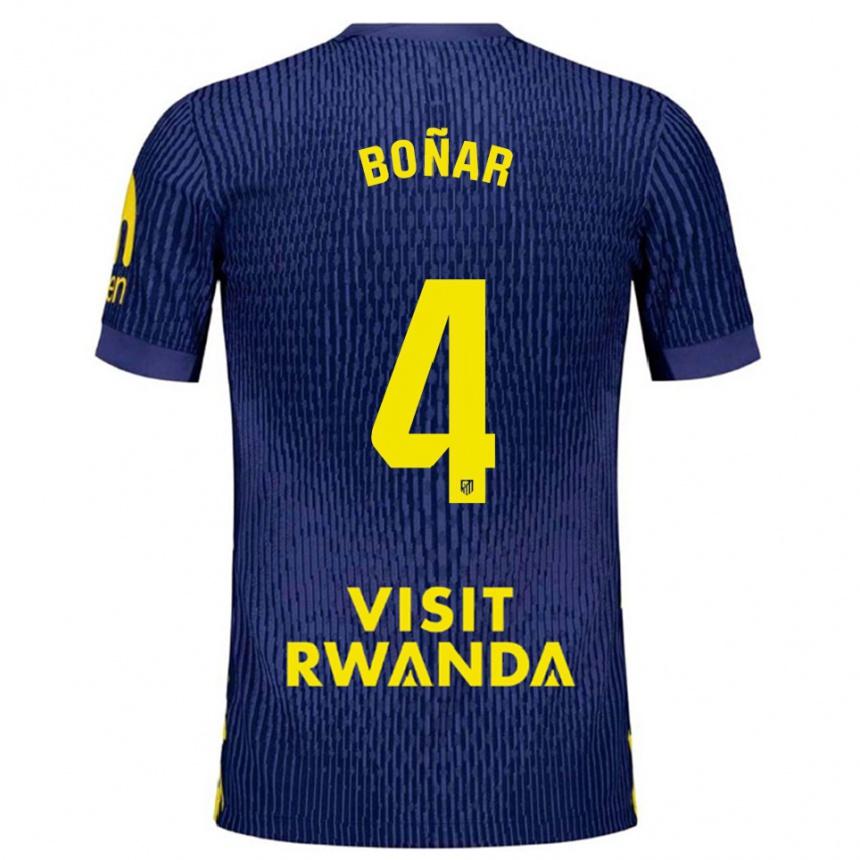 ילדים כדורגל חביאר בונאר #4 כחול נייבי צהוב הרחק ג'רזי 2025/26