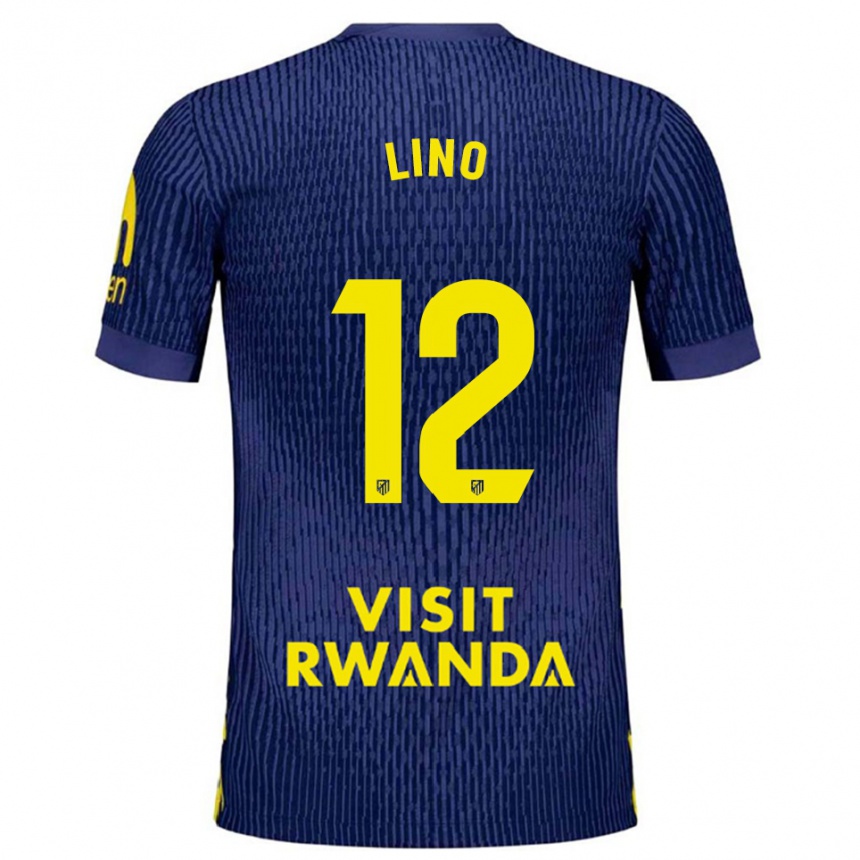 ילדים כדורגל סמואל לינו #12 כחול נייבי צהוב הרחק ג'רזי 2025/26