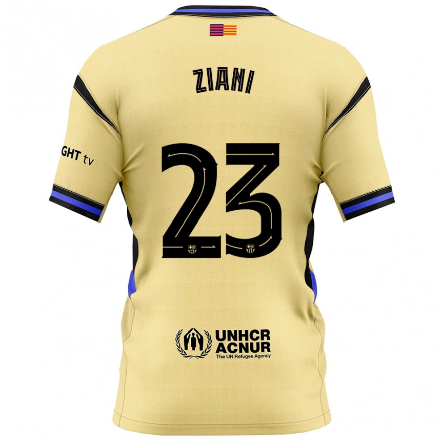 ילדים כדורגל Ismael Ziani #23 צהוב שחור הרחק ג'רזי 2025/26