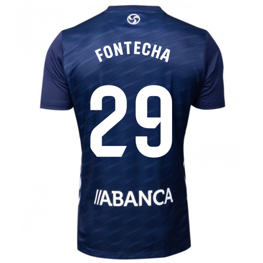 ילדים כדורגל Celia Fontecha #29 כחול נייבי לבן הרחק ג'רזי 2025/26