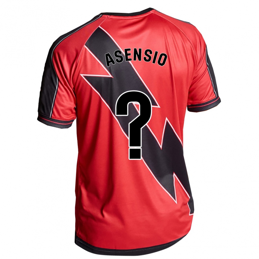 ילדים כדורגל Santi Asensio #0 אדום שחור הרחק ג'רזי 2025/26