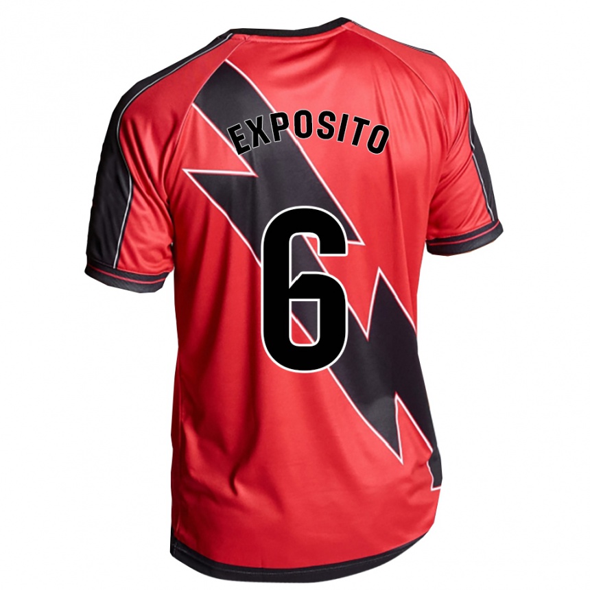 ילדים כדורגל אלברו אקספוסיטו פררה #6 אדום שחור הרחק ג'רזי 2025/26
