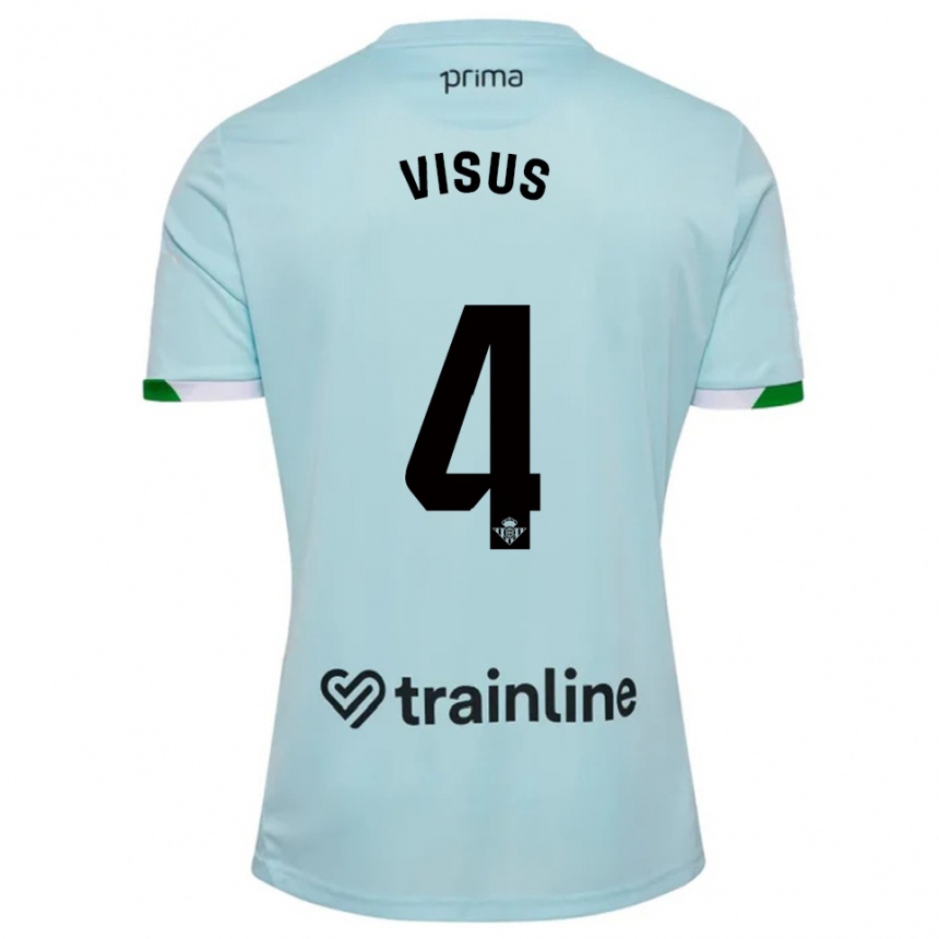 ילדים כדורגל ריקרדו ויסוס #4 תכלת ירוק הרחק ג'רזי 2025/26